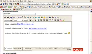 Weblog.ro Inregistrare