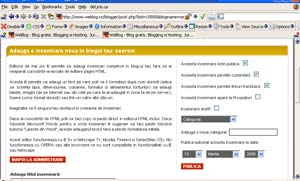 Weblog.ro Inregistrare
